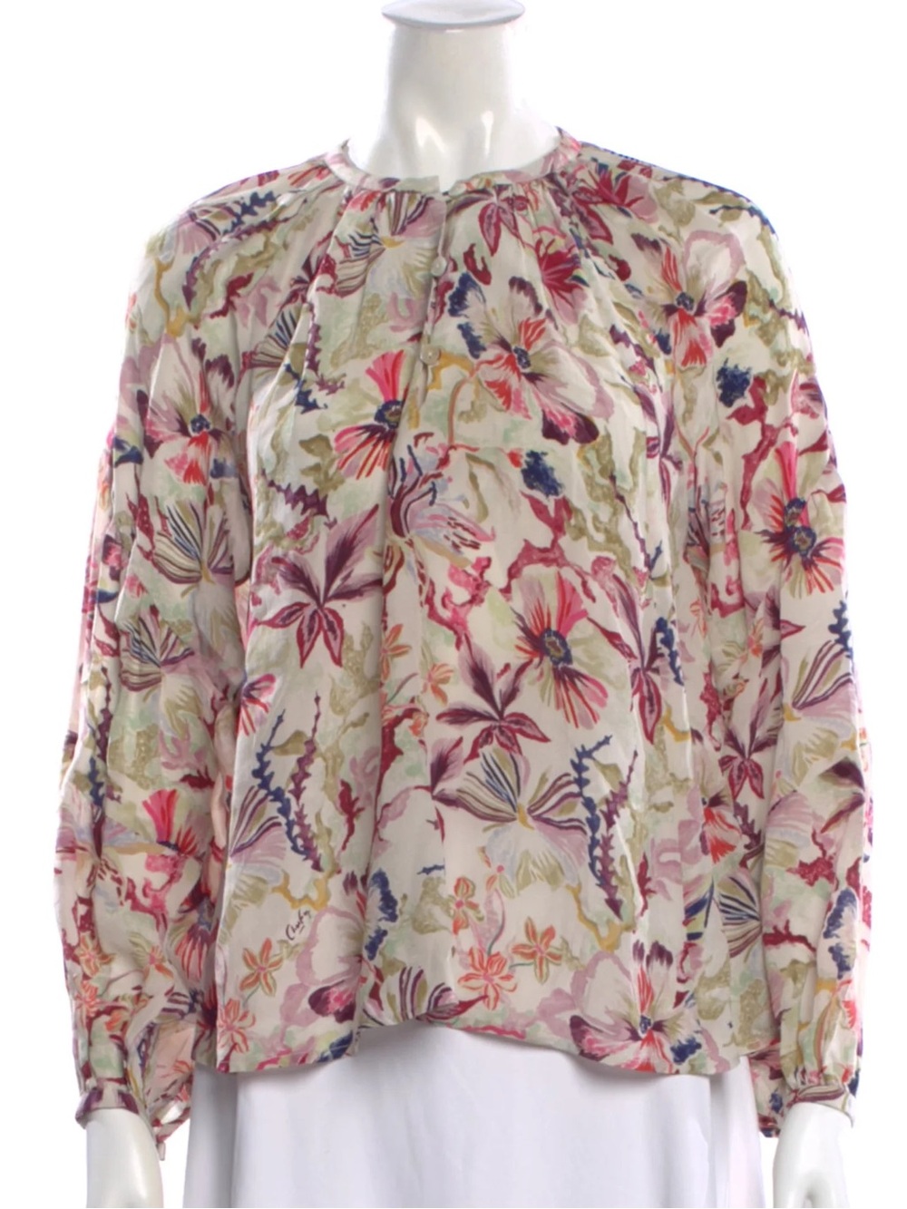 CHUFY Blouse $430 • 20” PTP • Boho Cottagecore Fall Floral Blouse - Picture 2 of 8